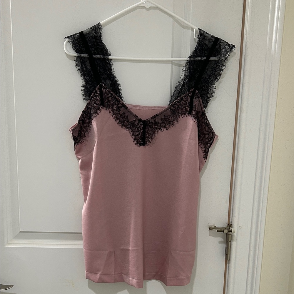 Lace trim cami